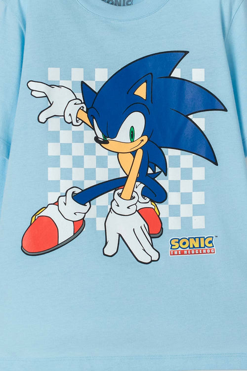 BOY'S BLUE SONIC SHORT-SLEEVED T-SHIRT