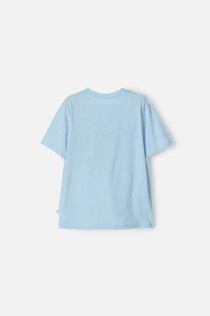 CAMISETA DE STICH AZUL CON BRILLO PARA NIÑA