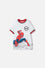 CAMISETA DE SPIDERMAN MANGA CORTA BLANCO, ROJO Y NEGRO PARA NIÑO