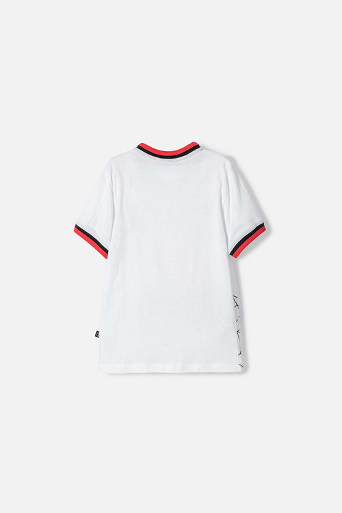 SPIDERMAN SHORT SLEEVE T-SHIRT WHITE, RED AND BLACK FOR BOYS
