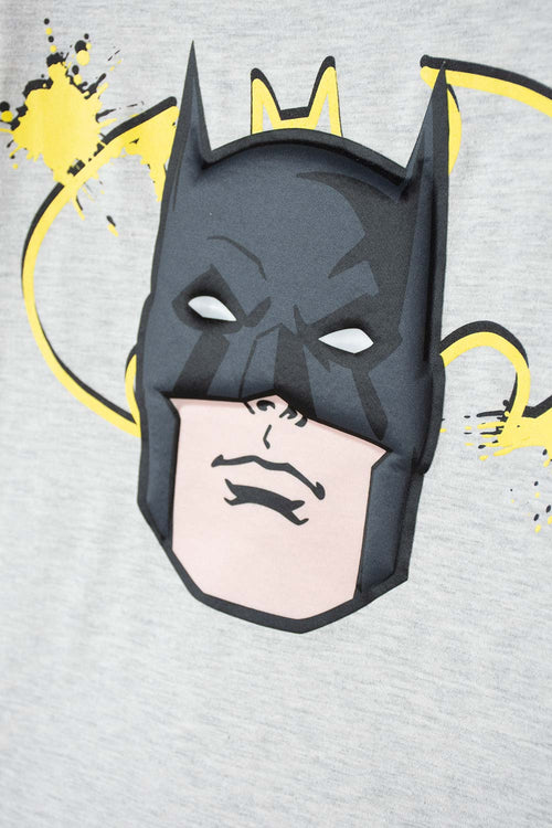 BOY'S GREY HEATHER SHORT SLEEVE BATMAN T-SHIRT