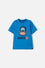 CAMISETA DEL CAPITAN AMERICA MANGA CORTA AZUL PARA NIÑO