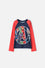 CAMISETA DE BAÑO MARVEL MANGA LARGA ROJO Y AZUL PARA NIÑO