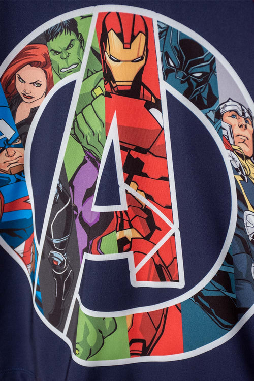 MARVEL LONG SLEEVE SWIM SHIRT RED AND BLUE FOR BOYS