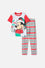 PIJAMA DE MICKEY MOUSE BLANCA, ROJA Y VERDE DE PANTALÓN LARGO PARA NIÑO UNISEX