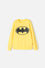 BUZO DE BATMAN CERRADO AMARILLO PARA NIÑO