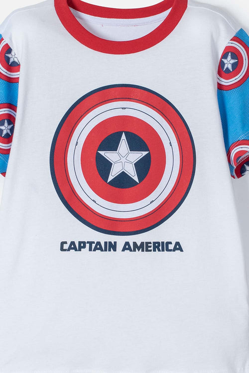 PIJAMA DEL CAPITÁN AMÉRICA DE PANTALÓN LARGO PARA NIÑO