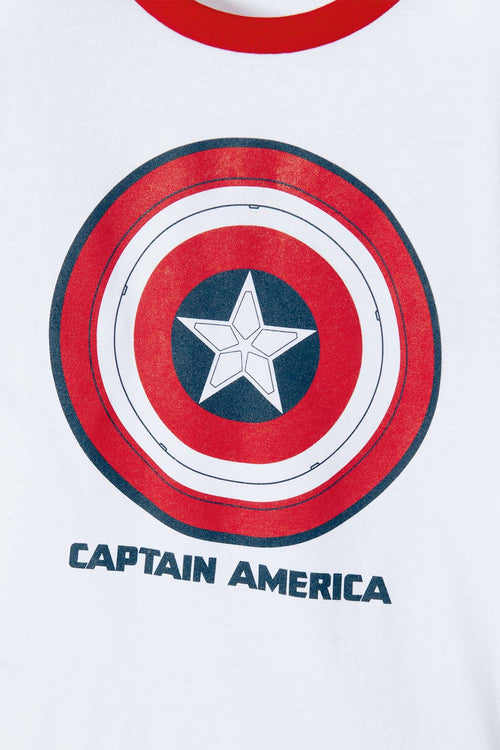 PIJAMA DEL CAPITÁN AMÉRICA DE PANTALÓN LARGO PARA NIÑO