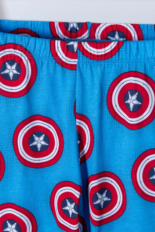 PIJAMA DEL CAPITÁN AMÉRICA DE PANTALÓN LARGO PARA NIÑO