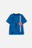 CAMISETA DEL CAPITÁN AMÉRICA AZUL MANGA CORTA PARA NIÑO