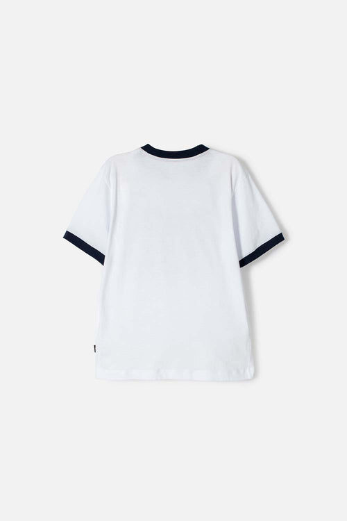 CAMISETA CAPITAN AMERICA BLANCO, ROJO Y AZUL PARA NIÑO