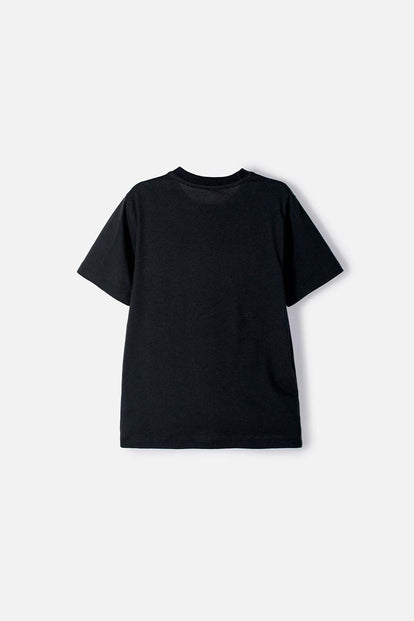 CAMISETA DE AMONG US MANGA CORTA NEGRO PARA NIÑO