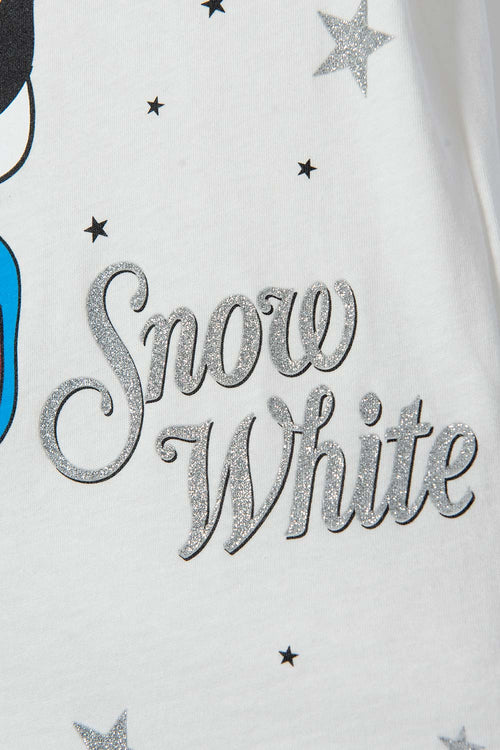 CAMISETA DE BLANCANIEVES MARFIL DE MANGA CORTA CON BOLERO PARA NIÑA