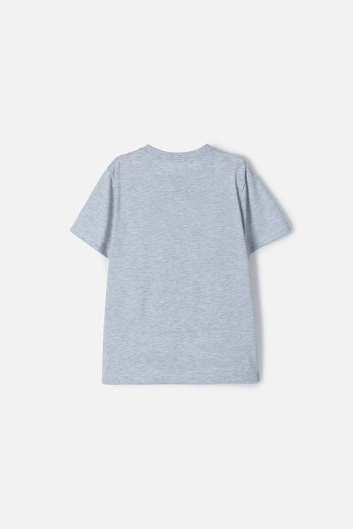 BOY'S GREY SHORT-SLEEVED MINECRAFT T-SHIRT