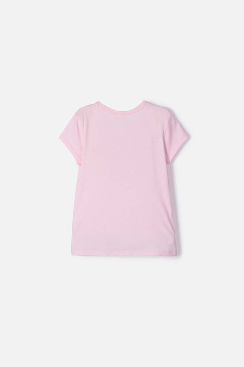 GIRL'S PINK SHORT SLEEVE BARBIE T-SHIRT