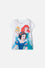 CAMISETA DE PRINCESAS DISNEY BLANCA MANGA CORTA PARA NIÑA