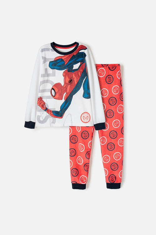 BOY'S MULTICOLOR SPIDER-MAN PAJAMA SET WITH LONG PANTS