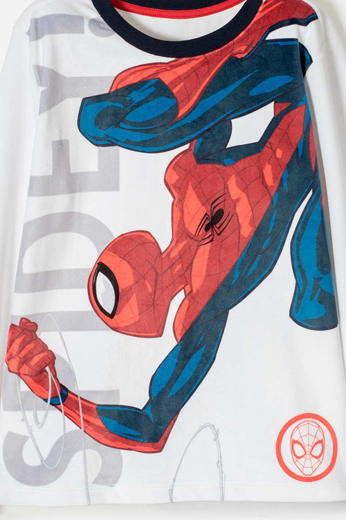 BOY'S MULTICOLOR SPIDER-MAN PAJAMA SET WITH LONG PANTS