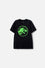 CAMISETA DE JURASSIC WORLD NEGRA MANGA CORTA ESTAMPADA PARA NIÑO