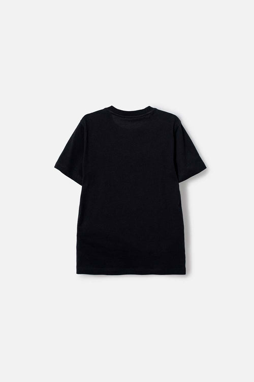BOY'S BLACK JURASSIC WORLD SHORT SLEEVE PRINTED T-SHIRT