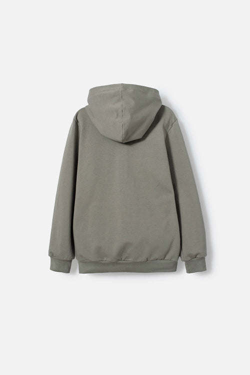 JURASSIC WORLD GREEN HOODED SWEATER FOR BOYS