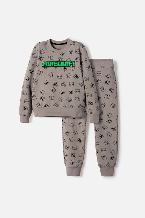 MINECRAFT OUTFIT WITH GRAY PANTS FOR BOYS