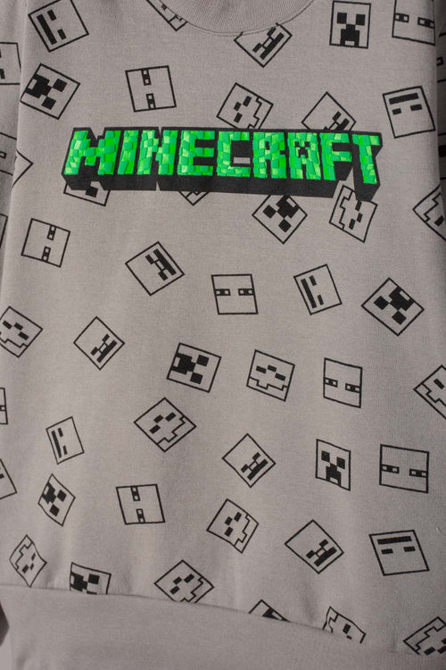 MINECRAFT OUTFIT WITH GRAY PANTS FOR BOYS