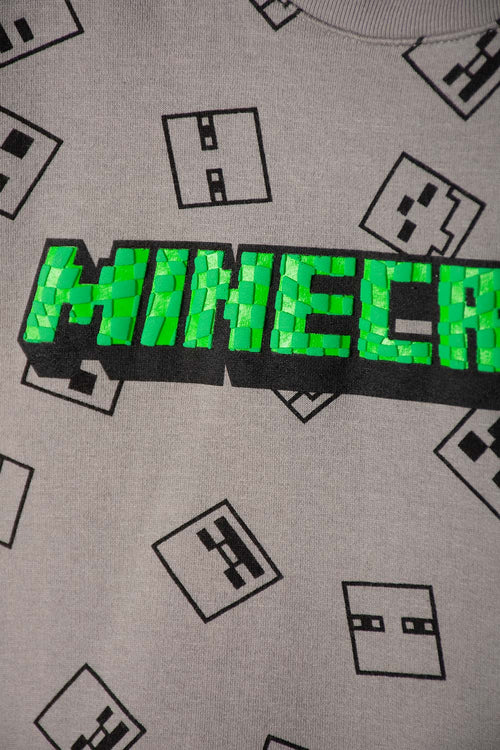 MINECRAFT OUTFIT WITH GRAY PANTS FOR BOYS