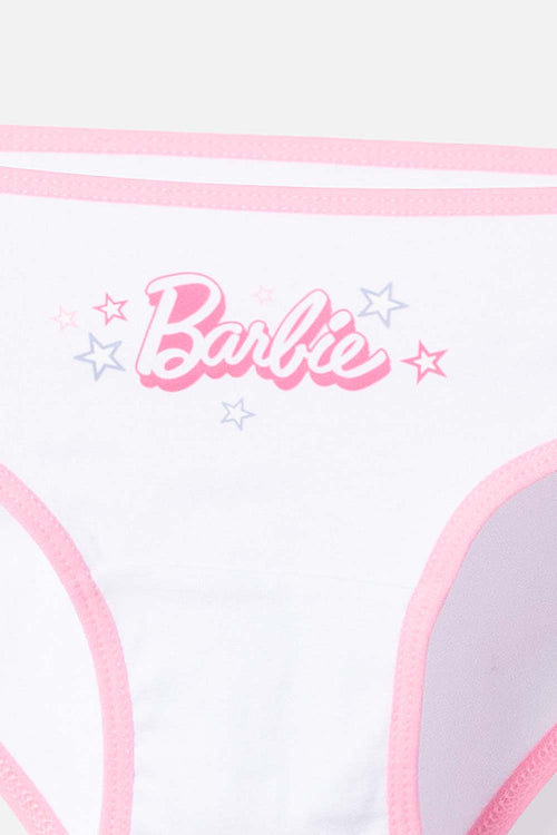 PACK X2 PANTIES  DE BARBIE ROSADO ESTAMPADO PARA NIÑA