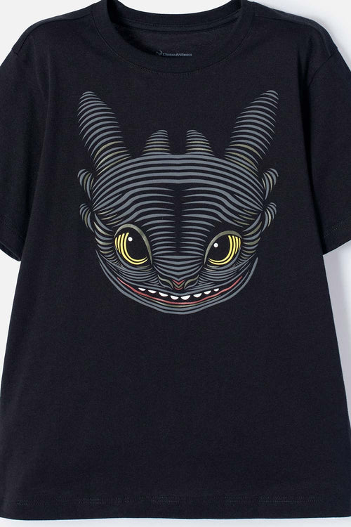 HOW TO TRAIN YOUR DRAGON BLACK T-SHIRT FOR KIDS