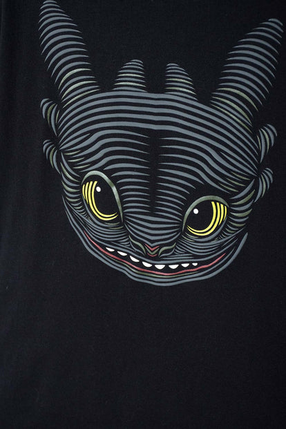 CAMISETA CÓMO ENTRENAR A TU DRAGÓN NEGRO PARA NIÑO