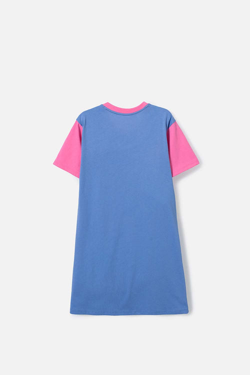 PIJAMA DE LAS CHICAS SUPERPODEROSAS AZUL TIPO BATOLA PARA NIÑA