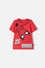 CAMISETA DE SPIDER-MAN MANGA CORTA ROJO PARA NIÑO