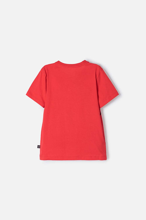 BOY'S RED SPIDER-MAN SHORT SLEEVE T-SHIRT