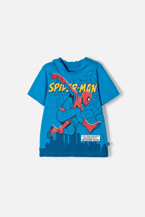 BOY'S BLUE SPIDER-MAN HOODIE