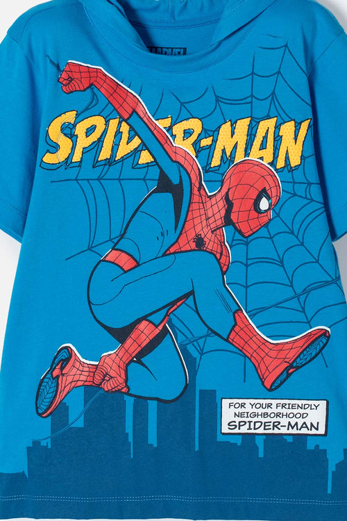 BOY'S BLUE SPIDER-MAN HOODIE