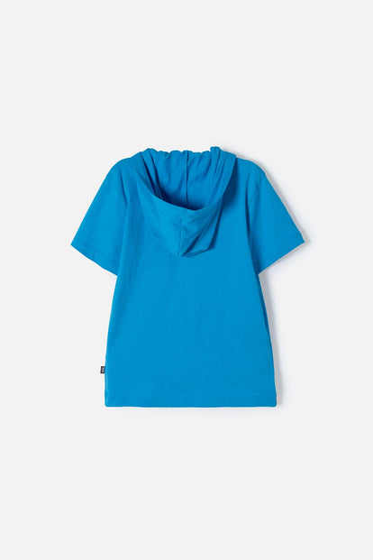 CAMISETA DE SPIDER-MAN CON CAPUCHA AZUL PARA NIÑO