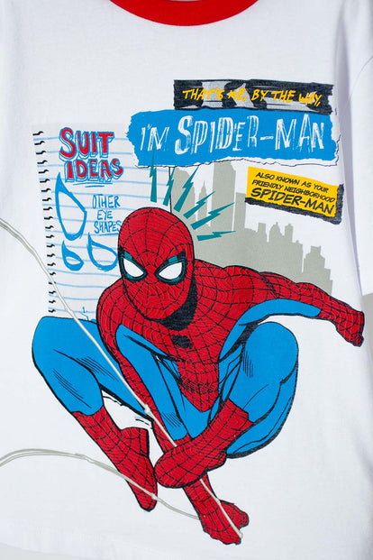 PIJAMA DE SPIDER-MAN AZUL, ROJO Y BLANCO PARA NIÑO