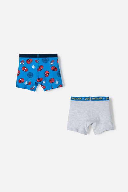 PACK X2 BOXER DE SPIDER-MAN MULTICOLOR PARA NIÑO