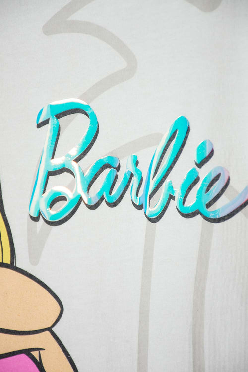 GIRLS' BARBIE PRINT IVORY T-SHIRT