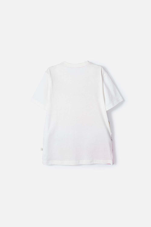 GIRLS' BARBIE PRINT IVORY T-SHIRT