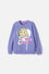 BUZO DE BARBIE LILA CERRADO PARA NIÑA