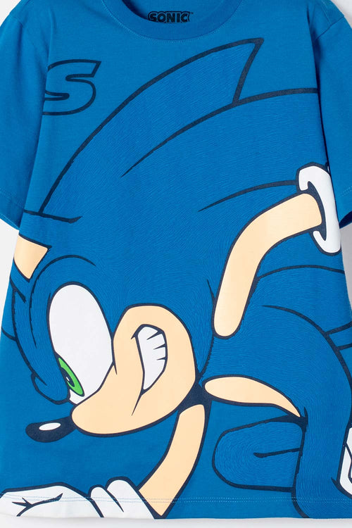 BOY'S BLUE SONIC SHORT-SLEEVE T-SHIRT