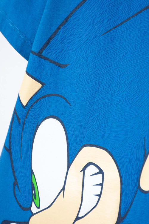 BOY'S BLUE SONIC SHORT-SLEEVE T-SHIRT