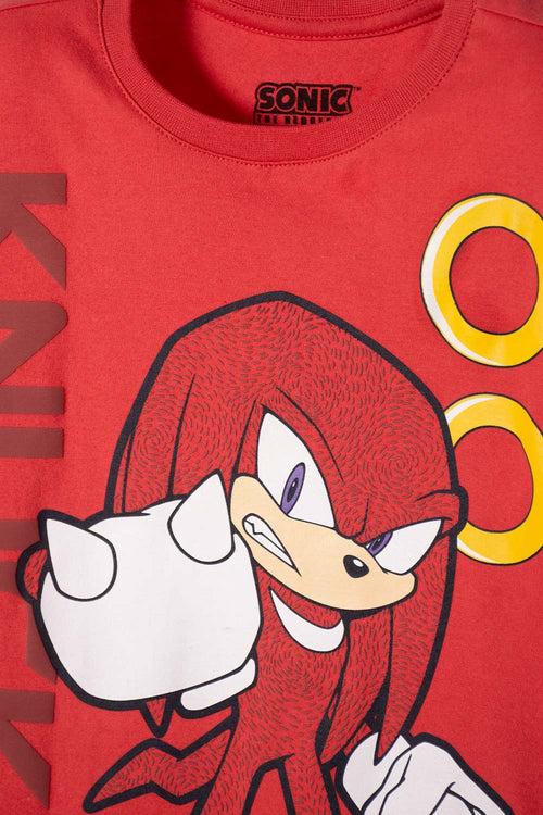 BOY'S RED SONIC SHORT SLEEVE T-SHIRT