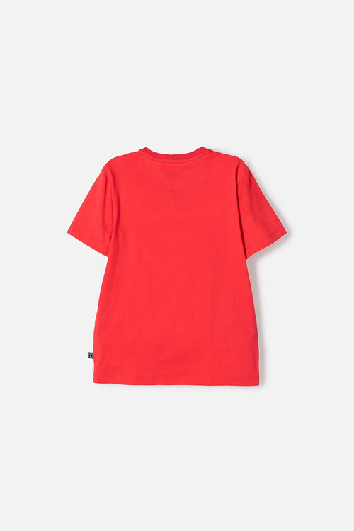 BOY'S RED SONIC SHORT SLEEVE T-SHIRT
