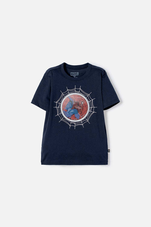 BOY'S BLUE SPIDER-MAN SHORT-SLEEVE T-SHIRT