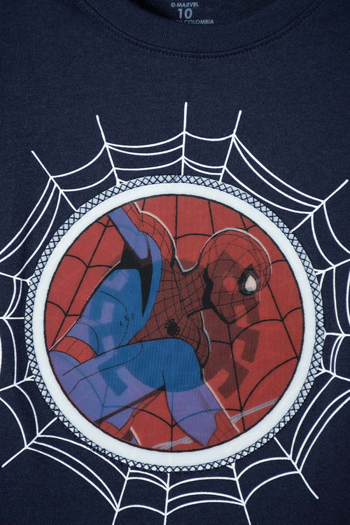 BOY'S BLUE SPIDER-MAN SHORT-SLEEVE T-SHIRT