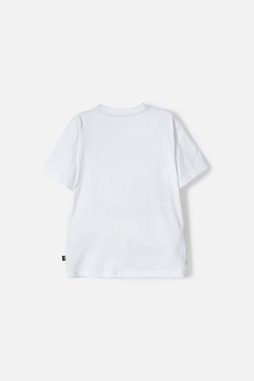 BOY'S MINECRAFT WHITE SHORT SLEEVE T-SHIRT