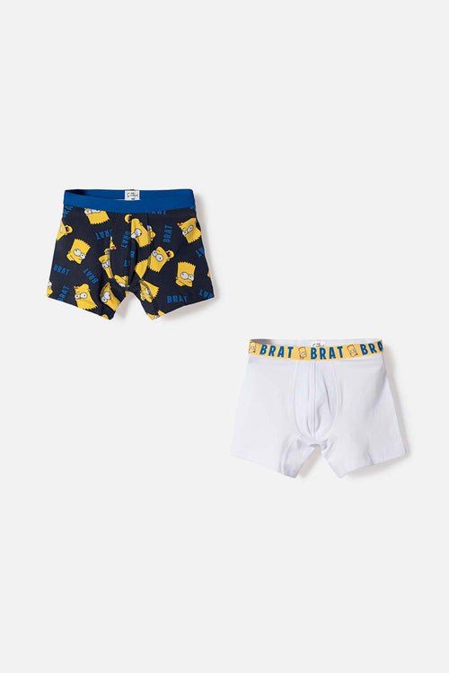 2-PACK THE SIMPSONS MULTICOLORED BOXER BRIEFS FOR BOYS